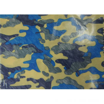 Tissu de polyester de camouflage de 420d avec le revêtement d&#39;unité centrale